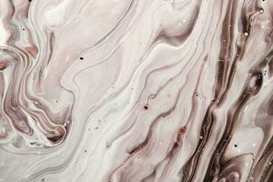 acrílico fluido Arte. marrón y gris olas y manchas resumen mármol ágata Roca antecedentes o textura foto
