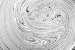 Gray abstract waves and swirls. Fluid Art. Abstract marble background or texture photo