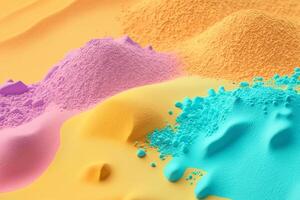 Fantastic Colorful sand background with abstract shapes. illustration photo