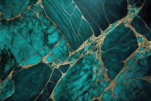 Jade green marble texture background. Marble with black and golden veins. illustration photo