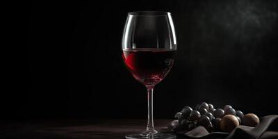 . . Close macro photo mock up of glass wine red. Romantic luxury vibe. Graphic Art