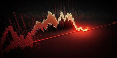 ai generativo. ai generado. negocio gráfico datos forex valores Finanzas Grapgh. márketing ingresos estadística. gráfico Arte foto