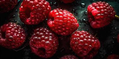 . . Fruit healthy berry mock up close up photography raspberrt. Graphic Art photo