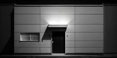 . . Japan style city urban minimal architecture street style photo realistic illustration. Urban concrete aesthetics vibe. Graphic Art