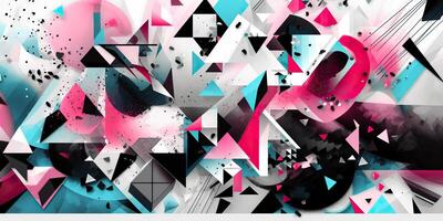 . Abstract geometric pink color pattern texture wallpapper. . Graphic Art photo