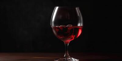 . . Close macro photo mock up of glass wine red. Romantic luxury vibe. Graphic Art