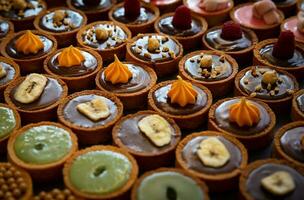 Various Colorful Tartlets photo