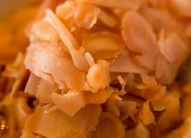 Japanese sliced ginger photo