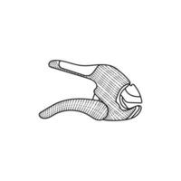 Pipe Cutter Line Art Illustration Creative Design vector