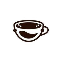 café bebida tecnología moderno logo vector