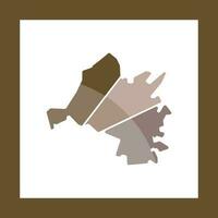 úzhgorod ciudad mapa geométrico creativo logo vector