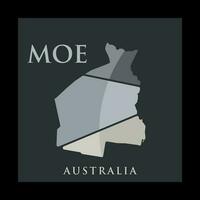 MOE City Map Geometric Simple Logo vector