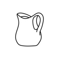 Jug Line Modern Simple Logo vector