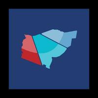 Morwell ciudad mapa geométrico creativo logo vector
