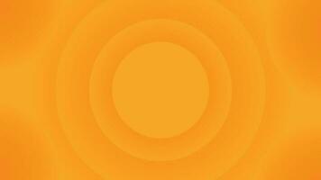 Orange Background with Concentric Circles vector