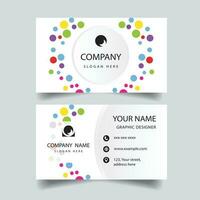 Colorful Business Card Template vector