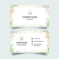 Marble Textured Business Card Template vector
