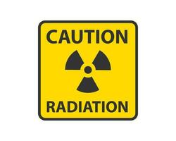 Radiation icon vector. Warning radioactive sign danger symbol. vector