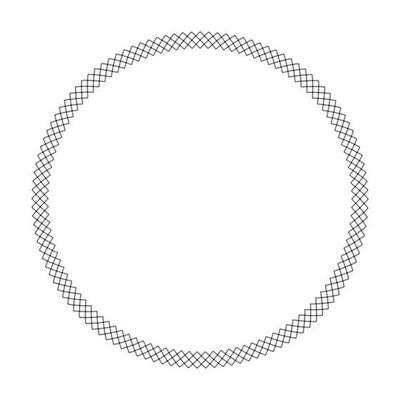 Circle borders and frames vector. Round border pattern geometric vintage frame design. Scottish tartan plaid fabric texture. Template for gift card, collage, scrapbook or photo album and portrait.