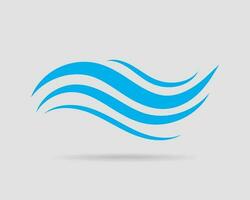 Waves vector design. Water wave icon. Wavy lines isolated.