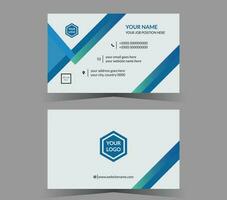 Corporate business card template vector modern creative and clean design.