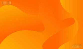 Modern orange dynamic waves background vector