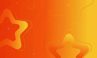 Abstract orange background with stars shapes, can be used for banner, wallpaper, brochure, landing page vector