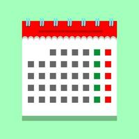 Vector illustration of calendar icon.