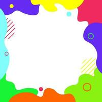 Colorful liquid background vector