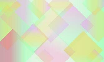 Colorful gradient pastel abstract background with square dynamic vector