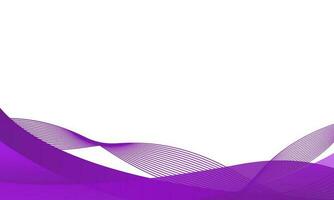 Purple and wave frame isolated on white background for banner, brochure, poster, flyer, presentation vector