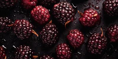 . . Macro shot photo of close up berry blackberries. Graphic design background. Graphic Art
