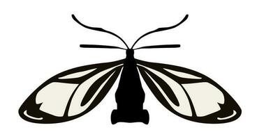 Butterfly simple icon. Vector Illustration