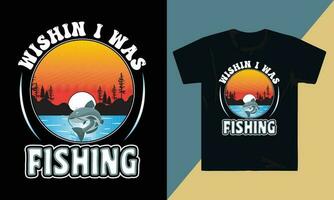 Fishing T Shirt Designs fish in water vector