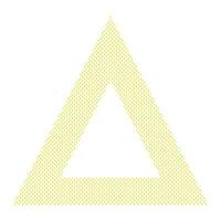 Funny Geometric Doted Triangle Frame Template vector