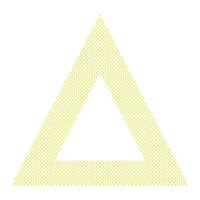 Funny Geometric Doted Triangle Frame Template vector