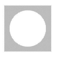 Doted Rectangle Circle Border Template vector