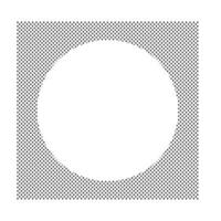 Doted Rectangle Circle Border Template vector