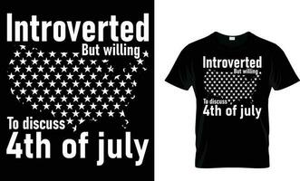 4th of july usa independence day t shirt design vector