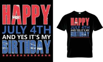 4th of july usa independence day t shirt design vector