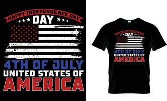 4th of july usa independence day t shirt design vector