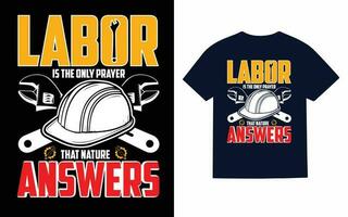 Labor day t shirt design vector