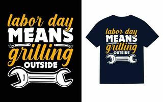 Labor day t shirt design vector