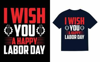 Labor day t shirt design vector