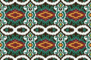 africano ikat damasco cachemir bordado antecedentes. geométrico étnico oriental modelo tradicional. ikat azteca estilo resumen vector ilustración. diseño para impresión textura,tela,sari,sari,alfombra.