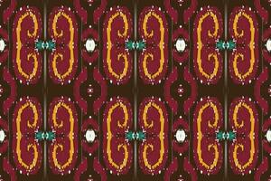 motivo ikat floral cachemir bordado antecedentes. geométrico étnico oriental modelo tradicional. ikat azteca estilo resumen vector ilustración. diseño para impresión textura,tela,sari,sari,alfombra.