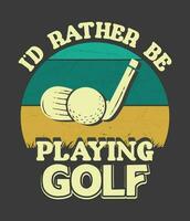 Golf t shirt design vector