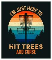 Disc Golf T-Shirt Design vector