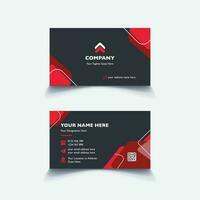 Modern creative business card design template. unique shape modern business card design. vector