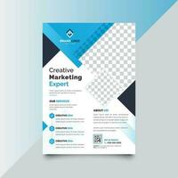 Modern business flyer design vector